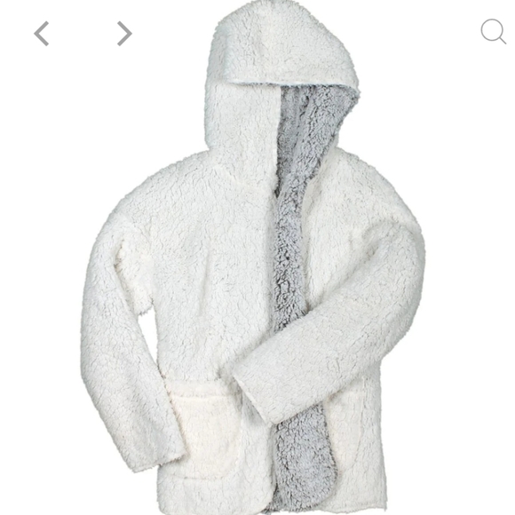 Nordic Fleece Scarborough Reversible Sherpa Hooded Cardigan - Picture 3 of 8